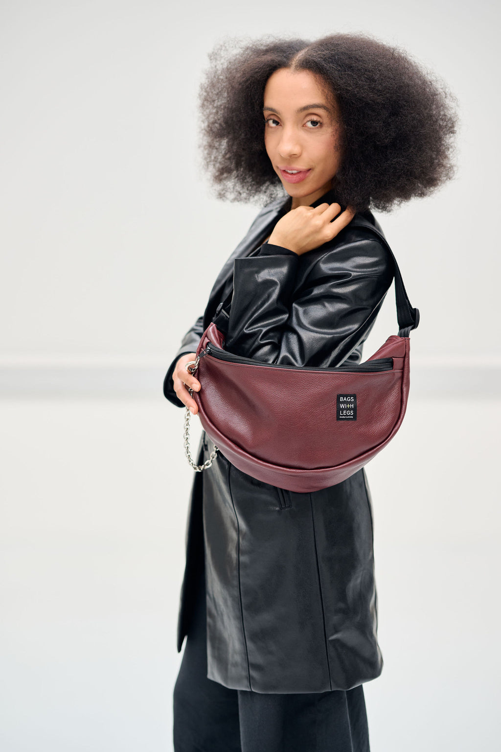 Sangria moonwalker bag worn