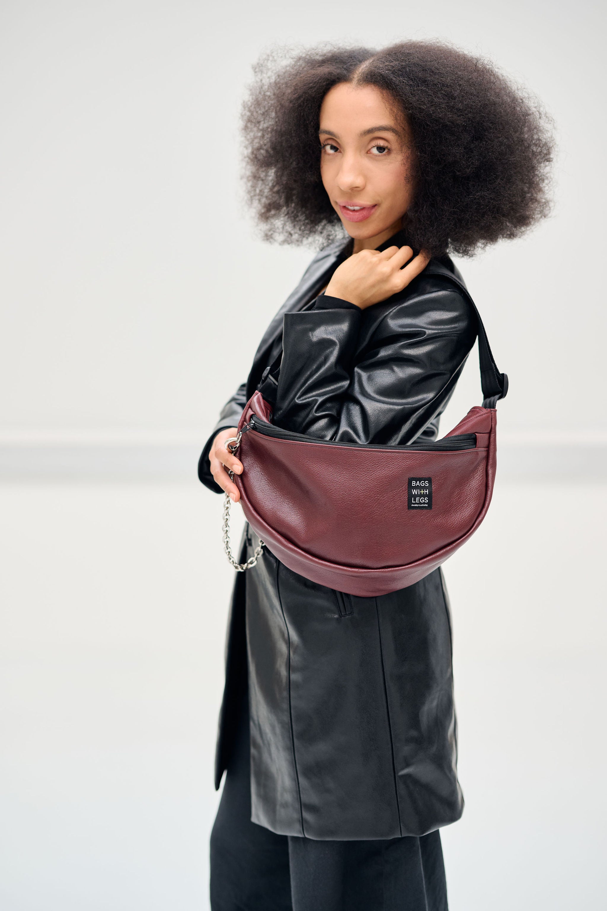 Sangria moonwalker bag worn