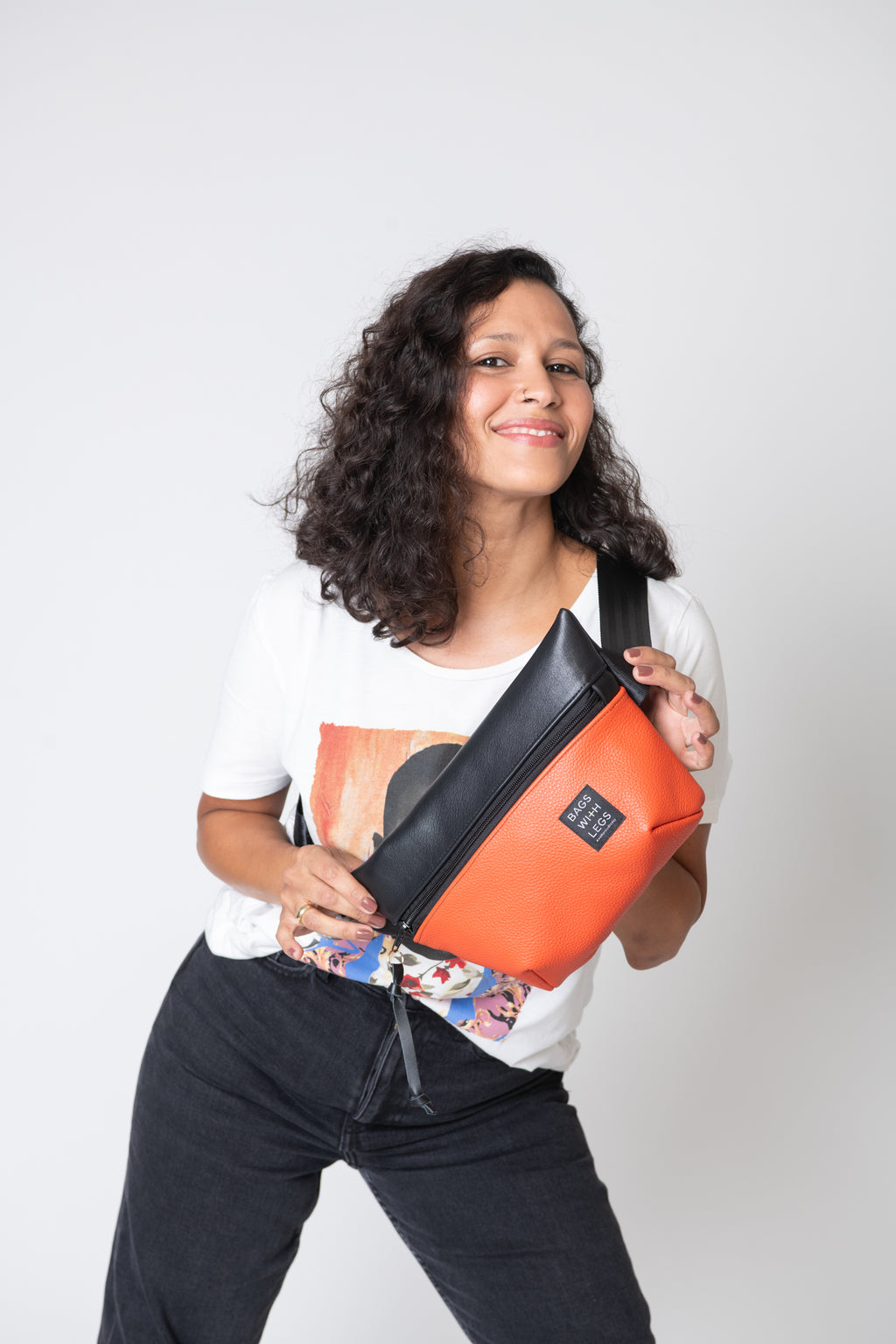 MandarinExpress crossbody bag worn