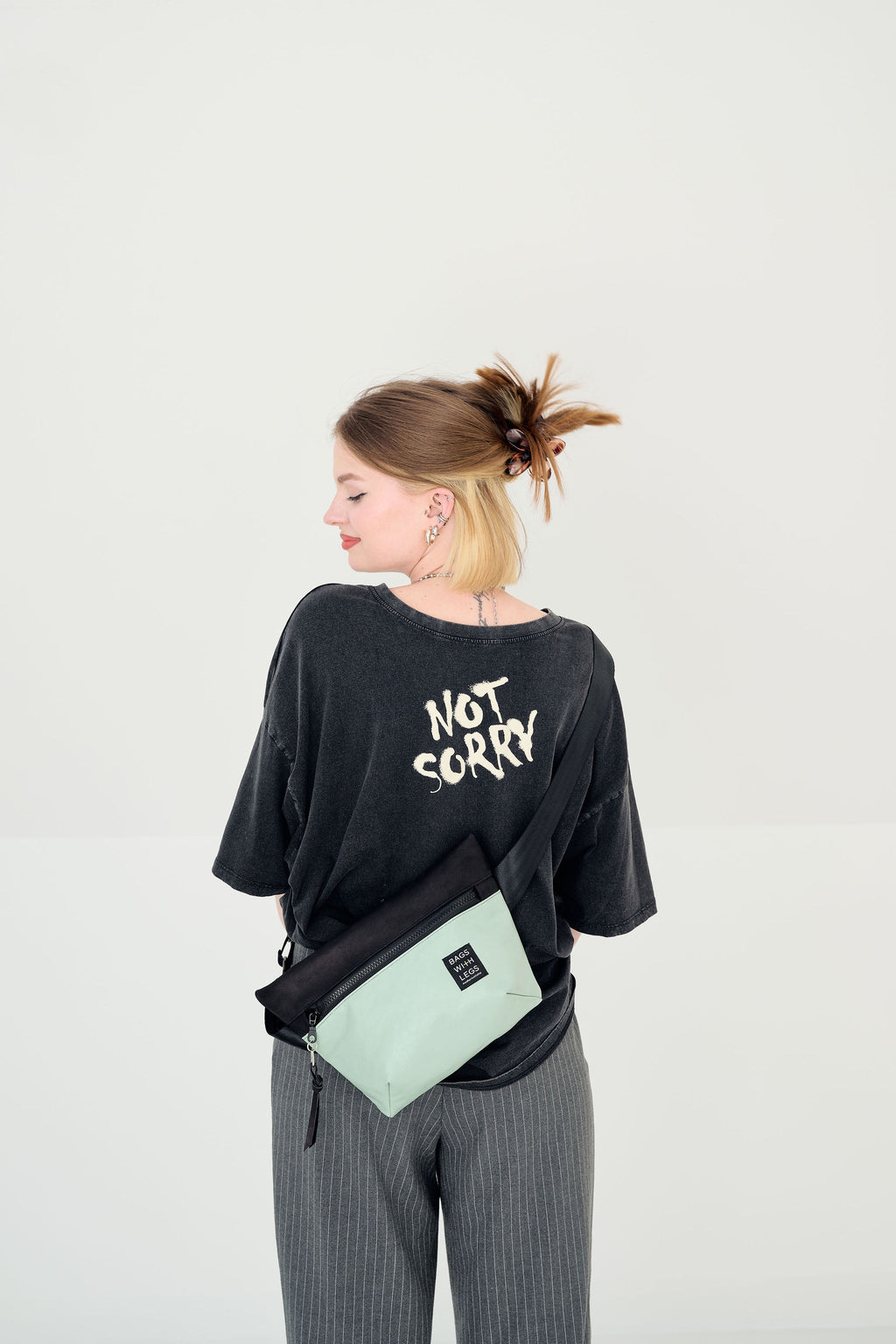 MATCHA GROOVE crossbody bag worn