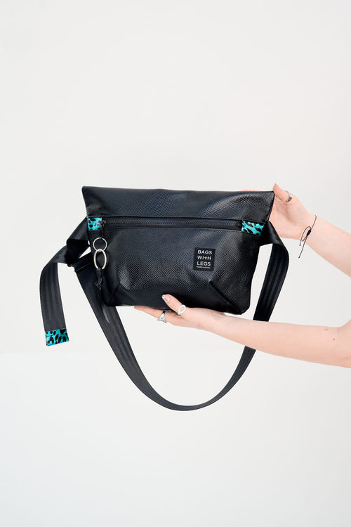 Bigger Osaka Tiger crossbody bag worn