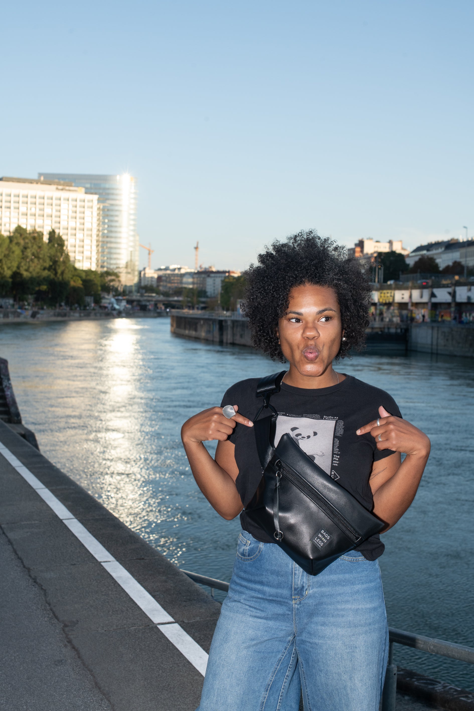 BLACK IS COOL Crossbody Bag