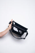 Glossy Black crossbody bag