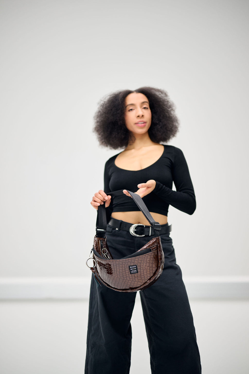 Ruby Love moonwalker bag worn