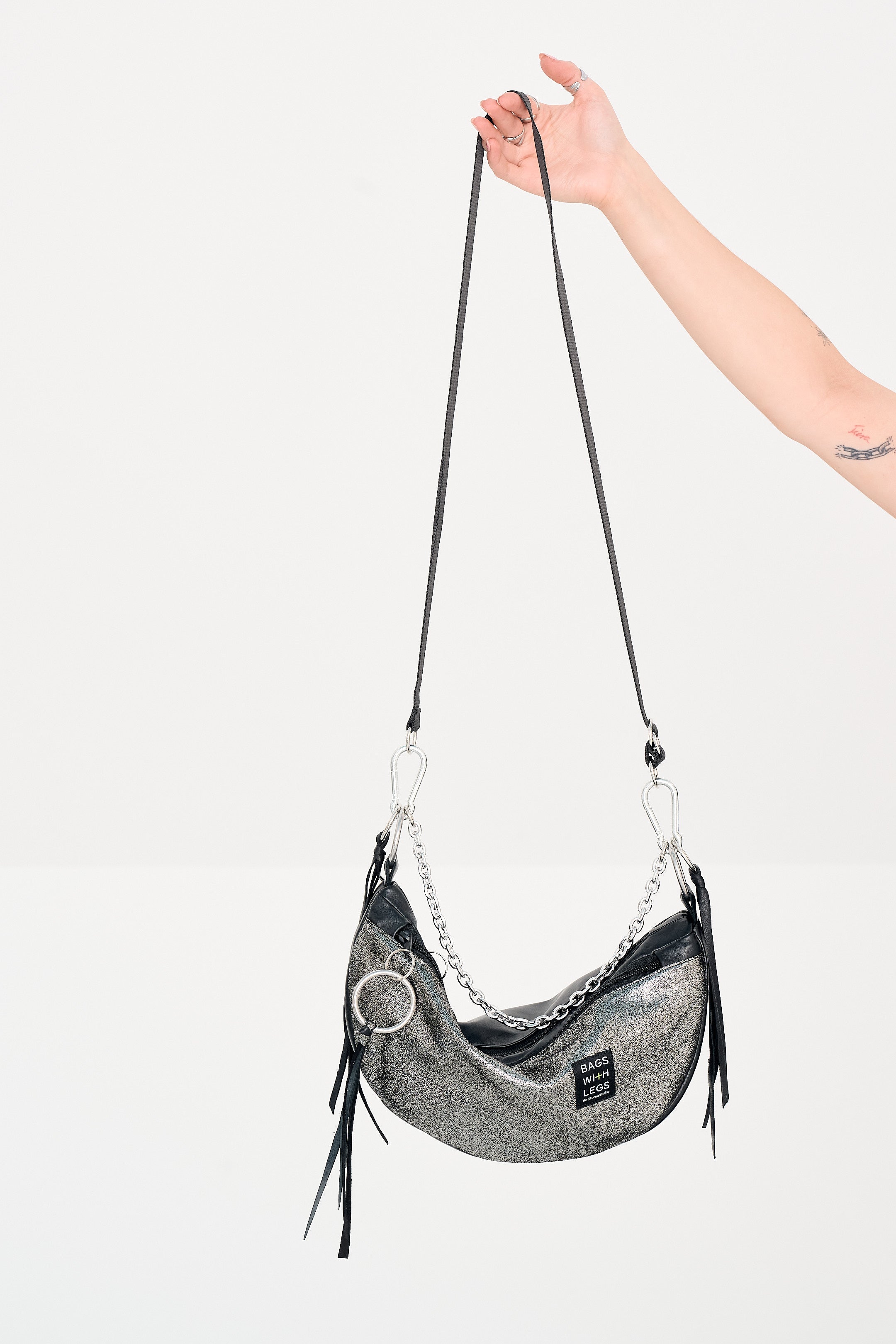 SILVER DUST Middle Size Crossbody bag