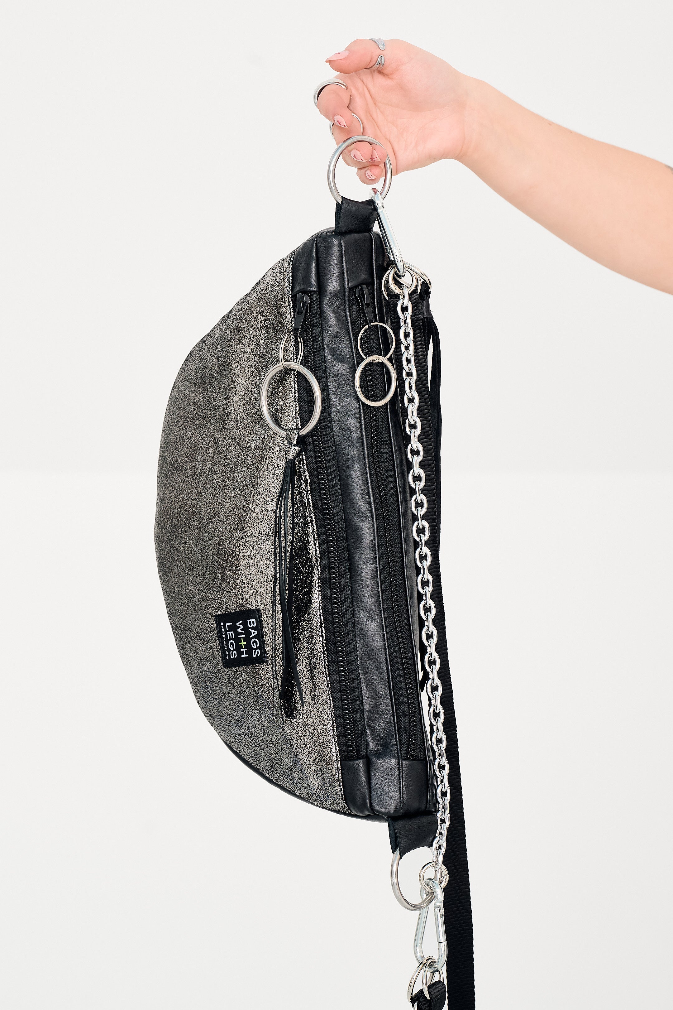 SILVER DUST Middle Size Crossbody bag