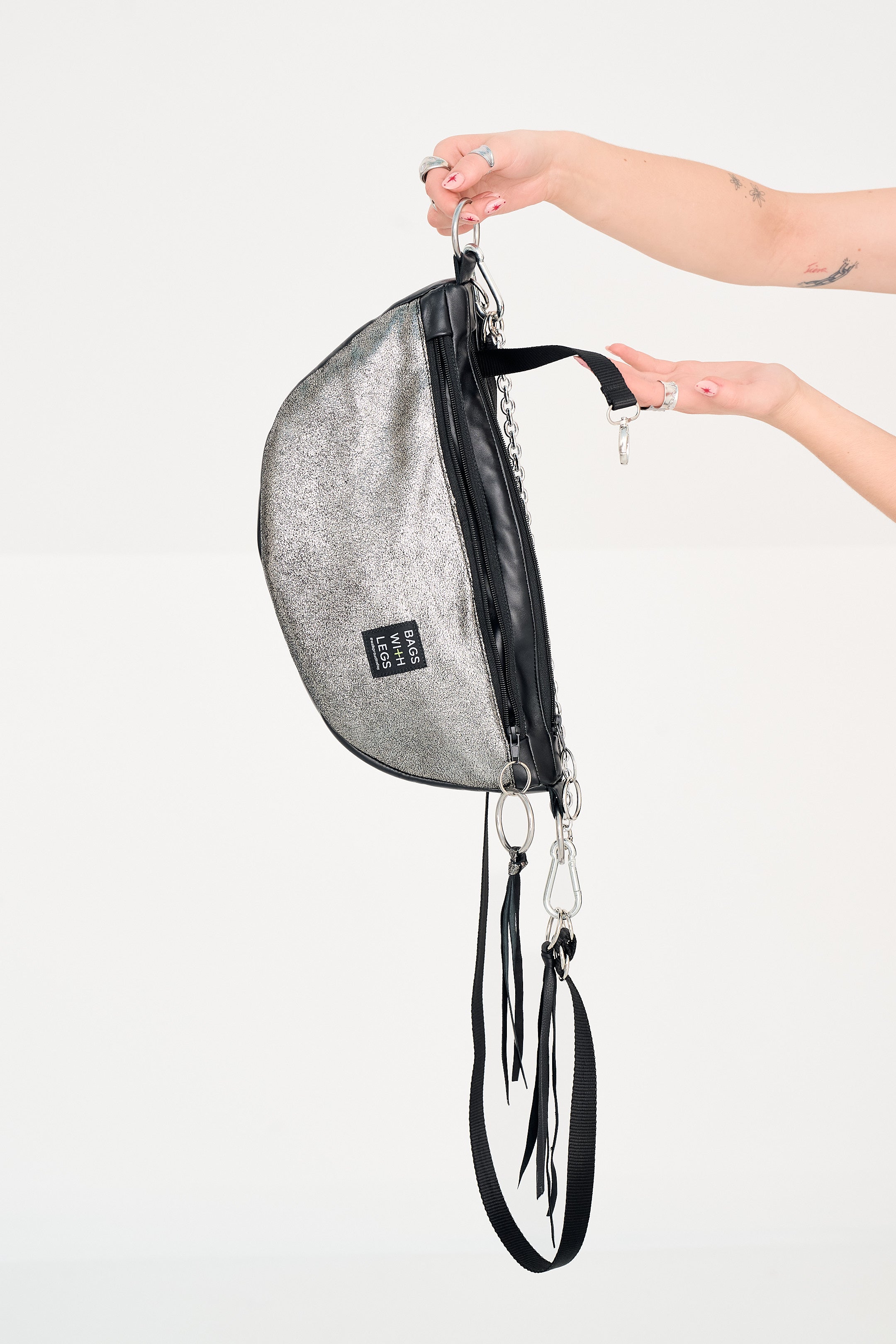 SILVER DUST Middle Size Crossbody bag